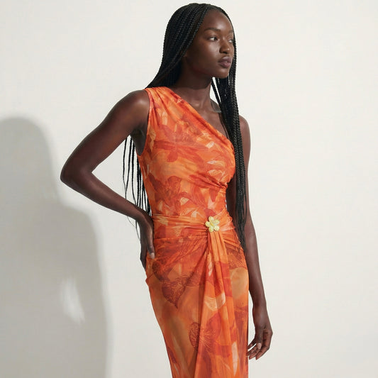 Maillot une pièce Hibiscus — Collection PRISMA