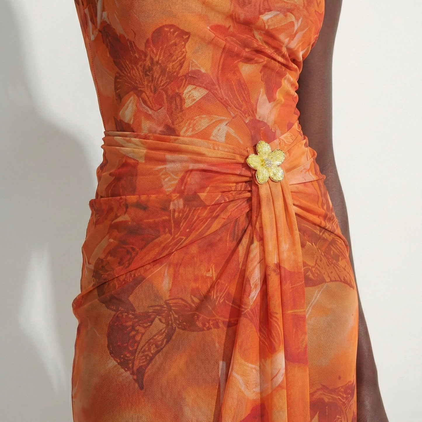 Maillot une pièce Hibiscus — Collection PRISMA